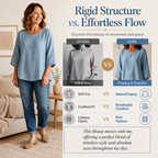 Women's Casual Crew Neck 3/4 Sleeve Top
