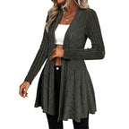 🌸🧥New Arrivals - Elegant Open Cardigan with Knit Texture – Soft Comfort & Versatile Style for Any Occasion