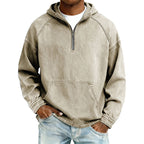 ⏰Last Day Sale 50% Off💃Men's Casual Half-Zip Denim Jacket