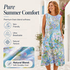 ⏰Last Day Sale 50% Off💃Women's Sleeveless Linen Dress