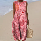 ⏰Last Day Sale 50% Off💃Women's Sleeveless Linen Dress