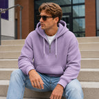 ⏰️LIMITED-TIME 50% OFF & FREE SHIPPING! ✨Men's Knit Quarter-Zip Hoodie Sweatshirt