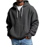 ⏰️LIMITED-TIME 50% OFF & FREE SHIPPING! ✨Men's Knit Quarter-Zip Hoodie Sweatshirt