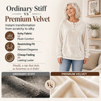 🧸Women's Golden Velvet Sweatshirt – Luxe Comfort for Effortless Autumn Style