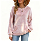 🧸Women's Golden Velvet Sweatshirt – Luxe Comfort for Effortless Autumn Style
