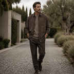 Men's Long Sleeve Loose-Fit Utility Shirt