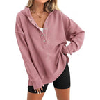 👚Seasonal Style - Button-Front Hooded Pullover – Roomy Cut & Side Slits for Unrestricted Movement All Day