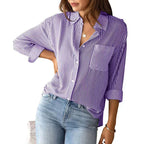 Women Casual Striped Shirt
