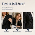 🌸Hot Sale 50% OFF💖Women's 3-Piece Suit Set Blazer Top & Pants