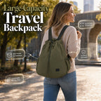 ⏰Last Day Sale 50% Off💃Women's Large Capacity Drawstring Tote Backpack