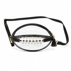 🏈 Clear Football-Shaped Crossbody Bag – Game-Day Style Meets Everyday Convenience ✨