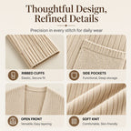 Women's Ribbed Knit Cardigan