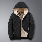 ❄️ Men’s Warm Zipper Hooded Coat – Winter Comfort Meets Everyday Style