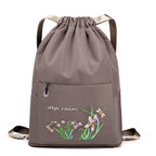 Vintage Foldable Drawstring Backpack for Women