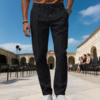 👖 LIMITED-TIME 50% OFF! ✨ Men's Straight-Leg Dress Pants with Drawstring