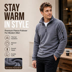 Men's Half Zip Polar Fleece Pullover