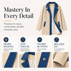 Bestseller🏆🧥 Denim Patchwork Casual Jacket – Effortless Layering & All-Day Comfort for Every Look