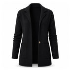 ✨ Blazer Look, Cardigan Comfort | Women's Lapel-Collar Knit Cardigan