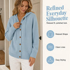 💖Women's Cozy Hooded Knit Cardigan