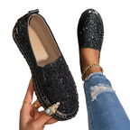 Women's Glitter Platform Slip-On Shoes