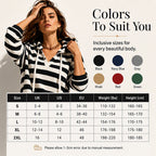 🍂 Easy Everyday Comfort | Women's Striped Hooded Casual Dress