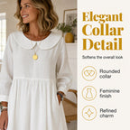 ✨ Easy Everyday Comfort | Women's Loose Long-Sleeve Maxi Dress with Pockets