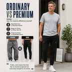 👖✨Bestseller - Slim-Fit Denim Joggers with Stretch Waist – Easy Pull-On Style & Clean Tapered Look for Everyday Wear