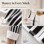 Women’s Casual Striped Shirt & Wide Leg Pants