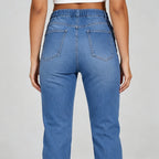 Women's Casual Drawstring Denim Jogger Pants