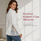 Women Lace Patchwork Blazer Jacket
