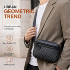 🖤 PU Leather Square Crossbody Bag for Men – Sleek Style & Everyday Convenience