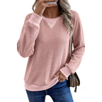 ☁️ Easy Everyday Comfort | Women's Waffle-Knit Long-Sleeve Top