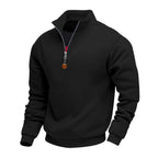 🍂 Easy Everyday Comfort | Men's Warm-Lined Stand-Collar Quarter-Zip Pullover