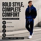 ⌛Limited-Time Offer-Men's Printed Hoodie & Sweatpants Set