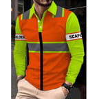 🦺 Built for the Job | Men's High-Visibility Scaffolder Long-Sleeve Work Top