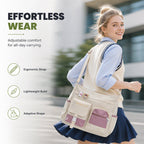 👜 More Pockets, Less Searching | Large-Capacity Canvas Tote Bag