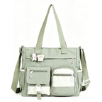 👜 More Pockets, Less Searching | Large-Capacity Canvas Tote Bag