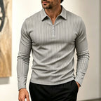🍁New Fall Collection-Men's Casual Quarter-Zip Striped Shirt