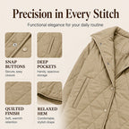 ❄️ Quilted Warmth, Easy Coverage | Women's Diamond-Quilted Hooded Coat