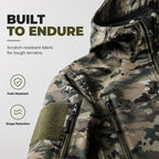🌲 Tactical Camo, All-Weather Protection | Men's Outdoor Hooded Jacket ⚡