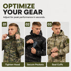 🌲 Tactical Camo, All-Weather Protection | Men's Outdoor Hooded Jacket ⚡