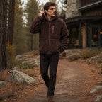 Men's Hooded Fleece Zipper Jacket