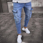⌛Limited-Time Offer-Men's Skinny Fit Stretch Cargo Jeans