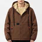 ☁️ Cozy Warmth, Easy Layers | Men's Plush-Lined Zip-Up Hoodie