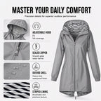🌧️ Ready When the Weather Turns | Women's Waterproof Hooded Outdoor Jacket