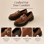 Women's Retro British Style Platform Loafers
