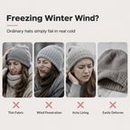 Unisex Winter Knit Beanie Hat with Pom