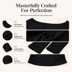 Women's Elegant Boat Neck Ribbed Knit Top