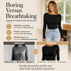 Women's Elegant Boat Neck Ribbed Knit Top