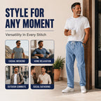Men's Loose Straight-Leg Denim Pants